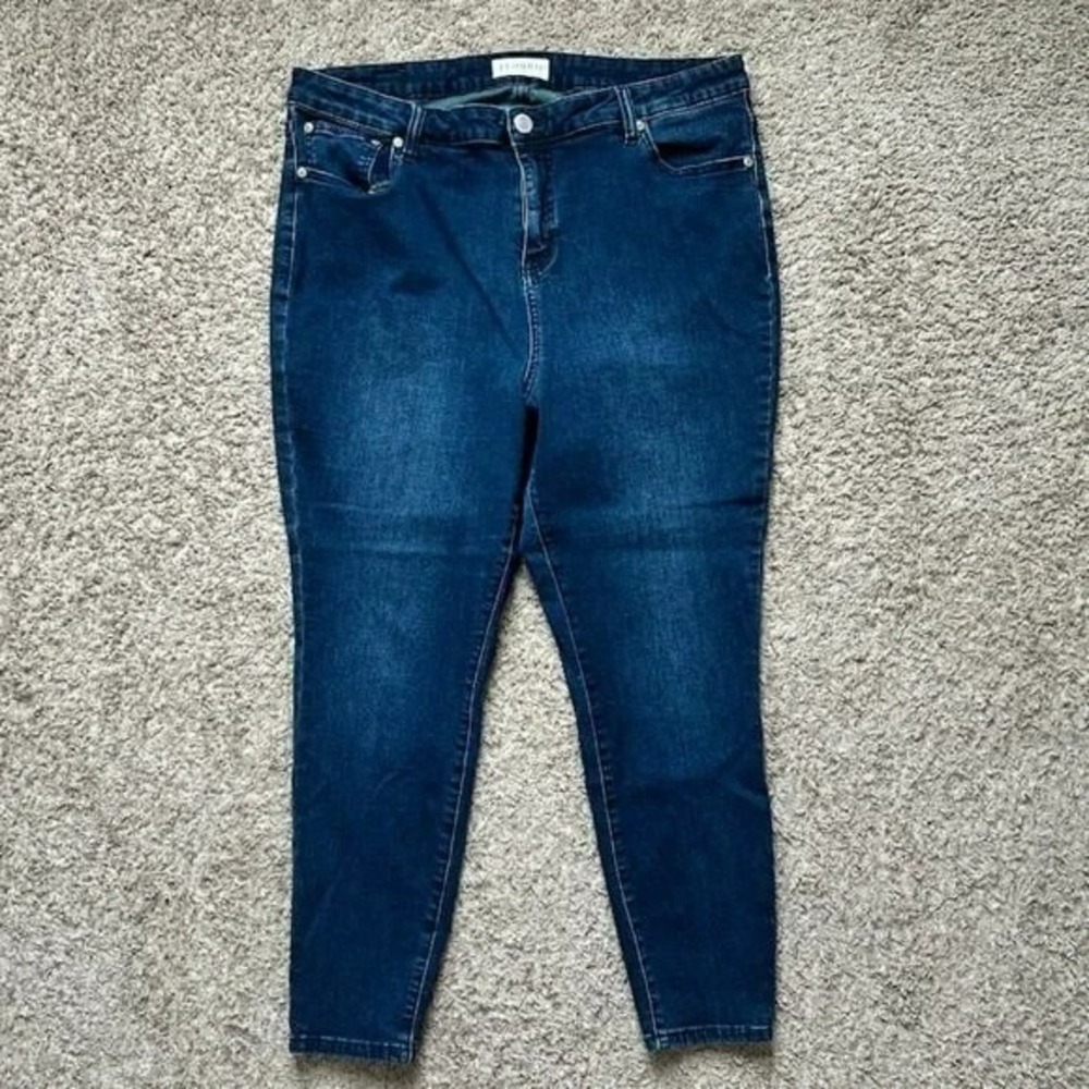 ELOQUII I Dark Wash Skinny Fit‎ Jeans I Stretch I Women's Size 20 Short